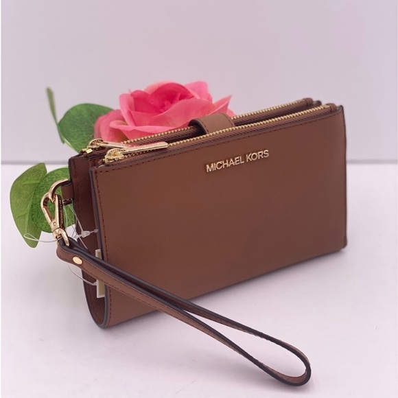 Michael Kors DoubleZip Wallet Wristlet Luggage - Picture 5 of 11